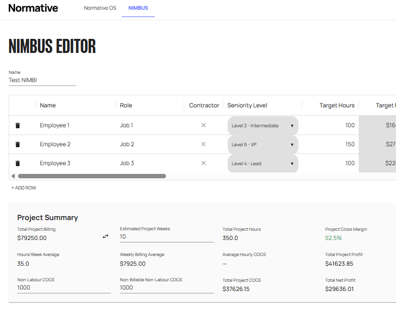 NIMBUS Dashboard